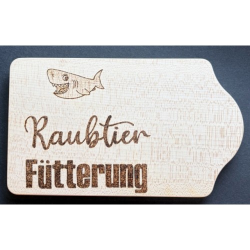 Frühstücksbrettchen Raubtierfütterung