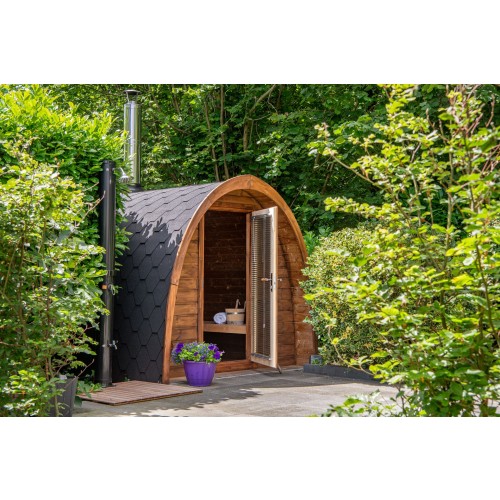 Pod-Sauna 230x259cm - Thermoholz