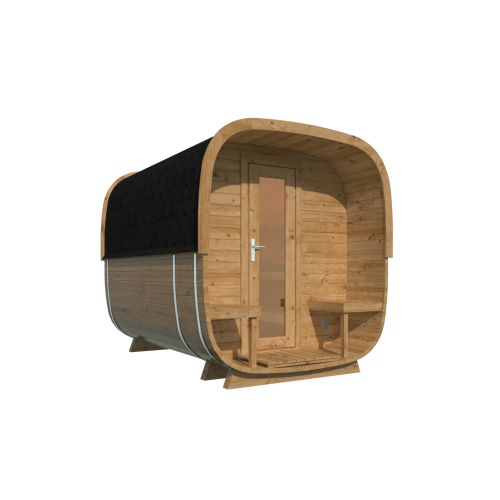 1-Raum Saunacube 280cm/ Thermoholz