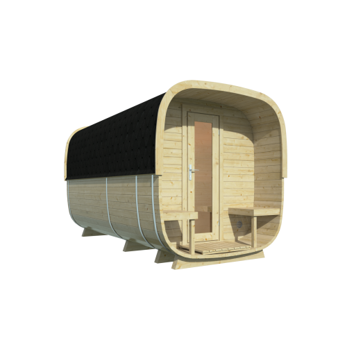 2-Raum Saunacube 390cm