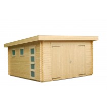 Garage Pegor mit Holztor 360x550cm