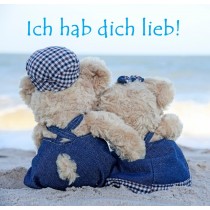 Untersetzer-Set Ich hab dich lieb