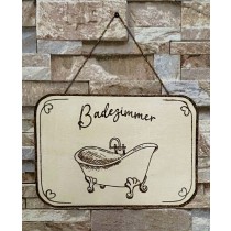 Deko-Schild Badezimmer