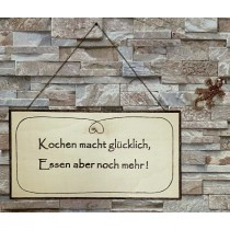 Deko-Schild Kochen ...