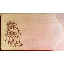 Frühstücksbrettchen Ballerina