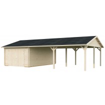 Garage Petrona mit Holztor 976x550cm