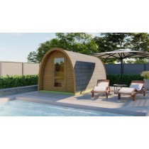 Pod-Sauna 230x480cm - Thermoholz