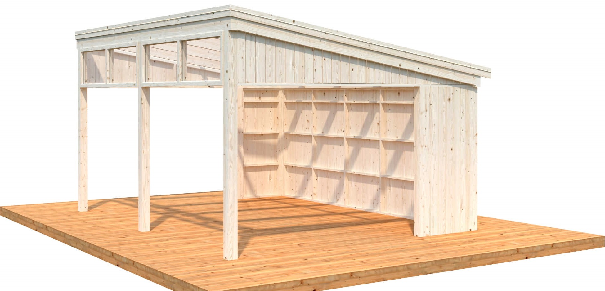 Palja 502x297cm mit Glasschiebetür - Strukturen und Pavillons